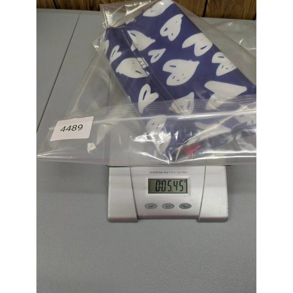 Preppy Toiletry Bag‎ Bath & Body Works OS Heart Print Blue Pink Cosmetic Case
